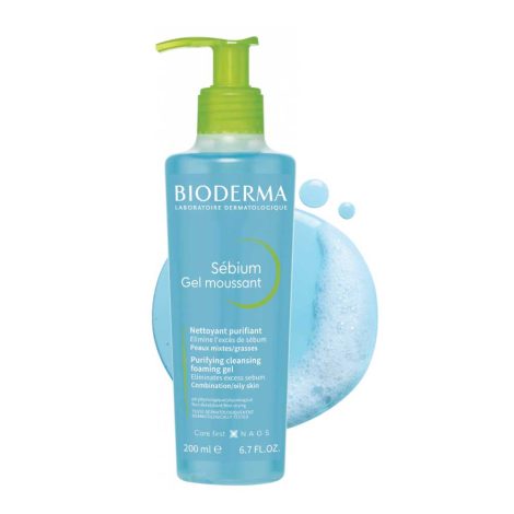 Bioderma Sebium Gel Moussant Purifying Cleansing Foaming Gel 200ml