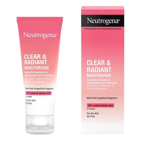 Neutrogen Clear & Radiant Moisturiser For Dry Skin, Oil Free 50 ml