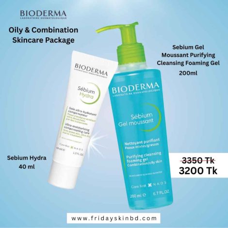 Bioderma Oily & Combination Skincare package