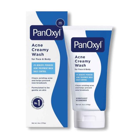 PanOxyl Acne Creamy Wash Benzoyl peroxide 4% Daily Control 170 gm