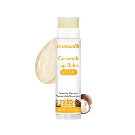 WishCare Ceramide Lip Balm with SPF 50 PA+++ (Untinted)