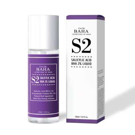 Cos De BAHA Salicylic Acid BHA 2% Liquid with Niacinamide 2% 120ml (S2)