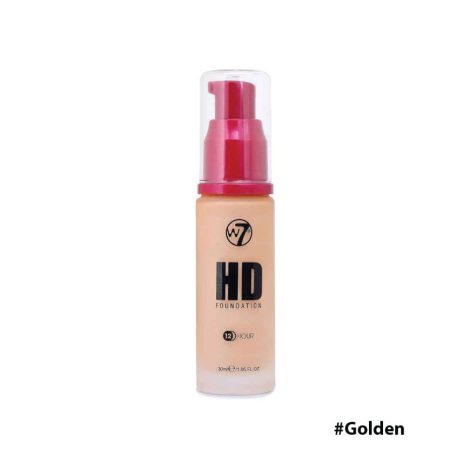 W7 12 Hour HD Foundation Shade Golden 30 ml